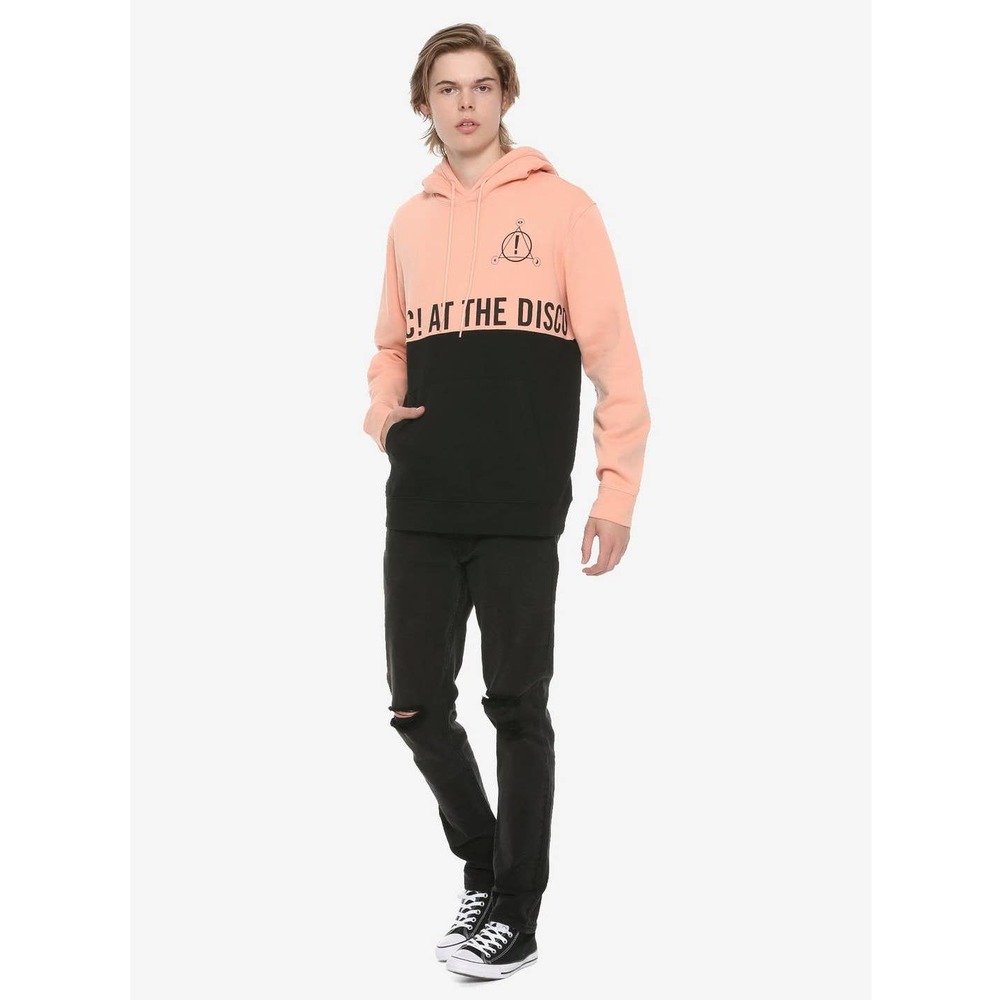 Panic! At The Disco Pray For The Wicked Split Color Block Hoodie Small Pink